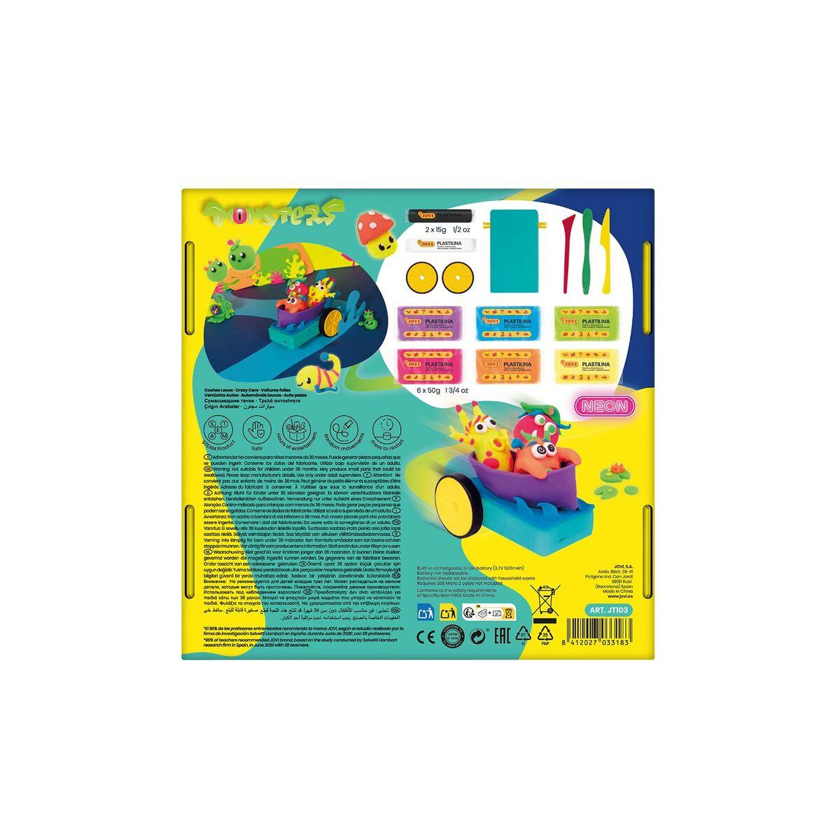 Juego de Plastilina Jovi Crazy Cars Monsters