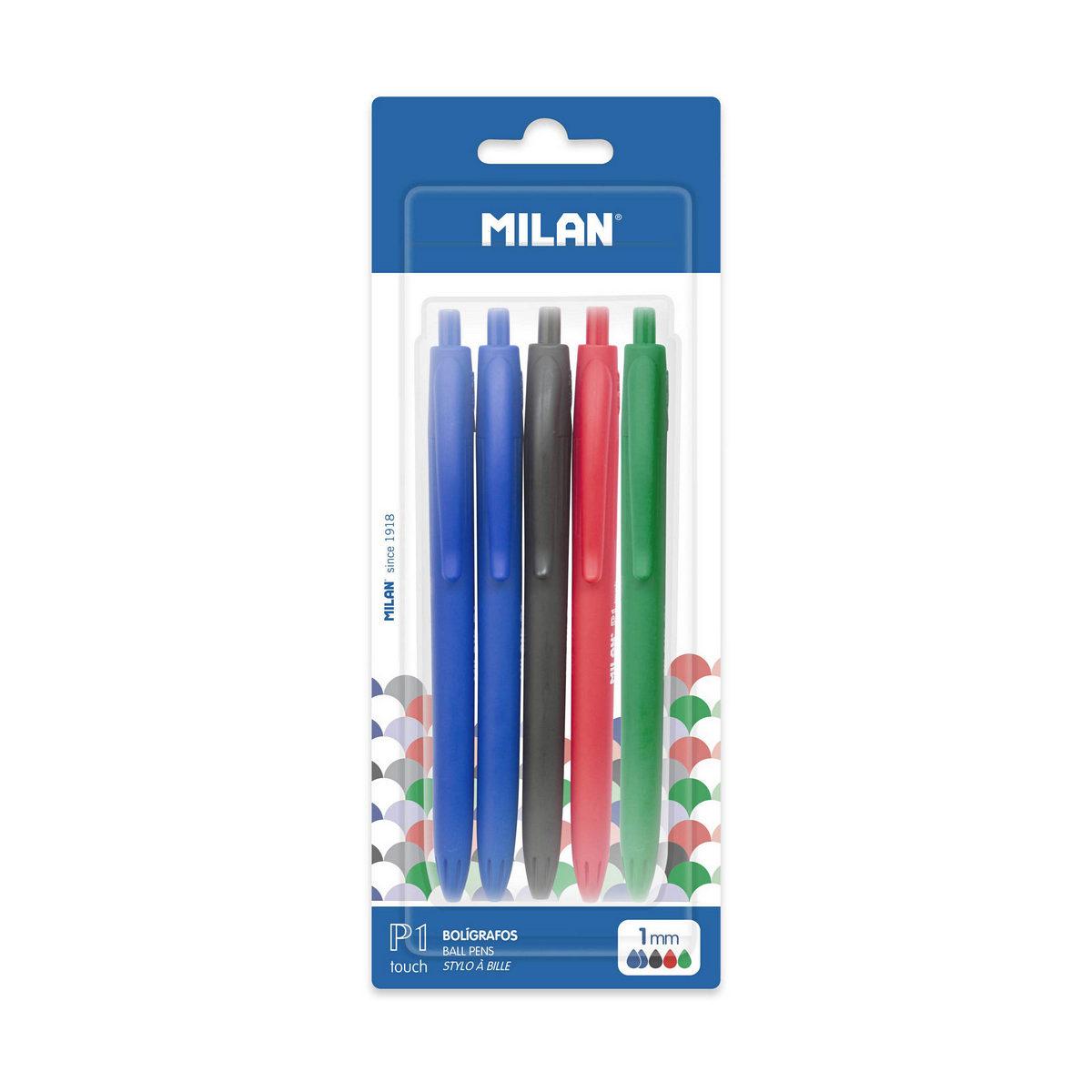 Set de Bolígrafos Milan BWM10321 Blanco