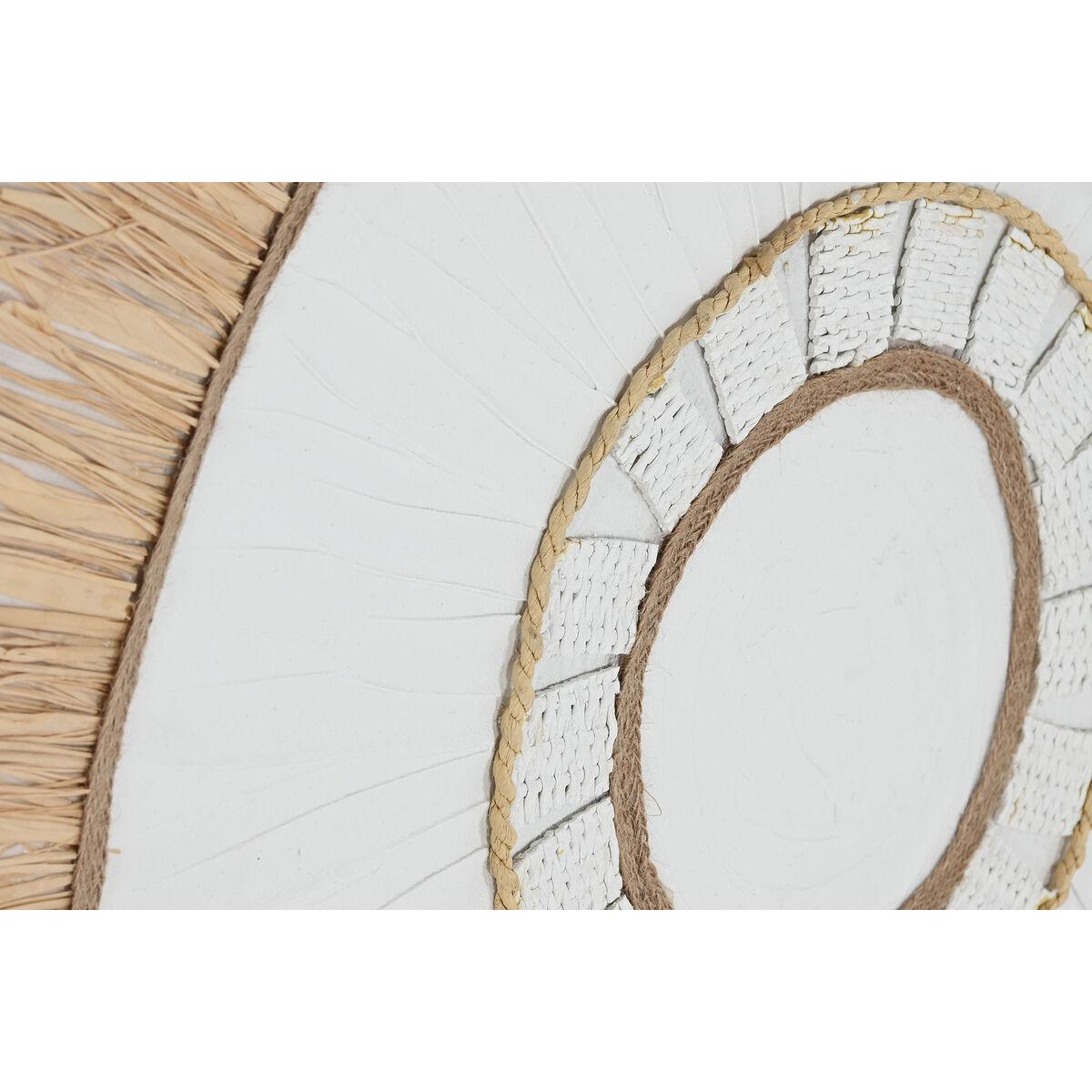 Lienzo Home ESPRIT Blanco Natural Boho 92 x 4,5 x 92 cm (2 Unidades)