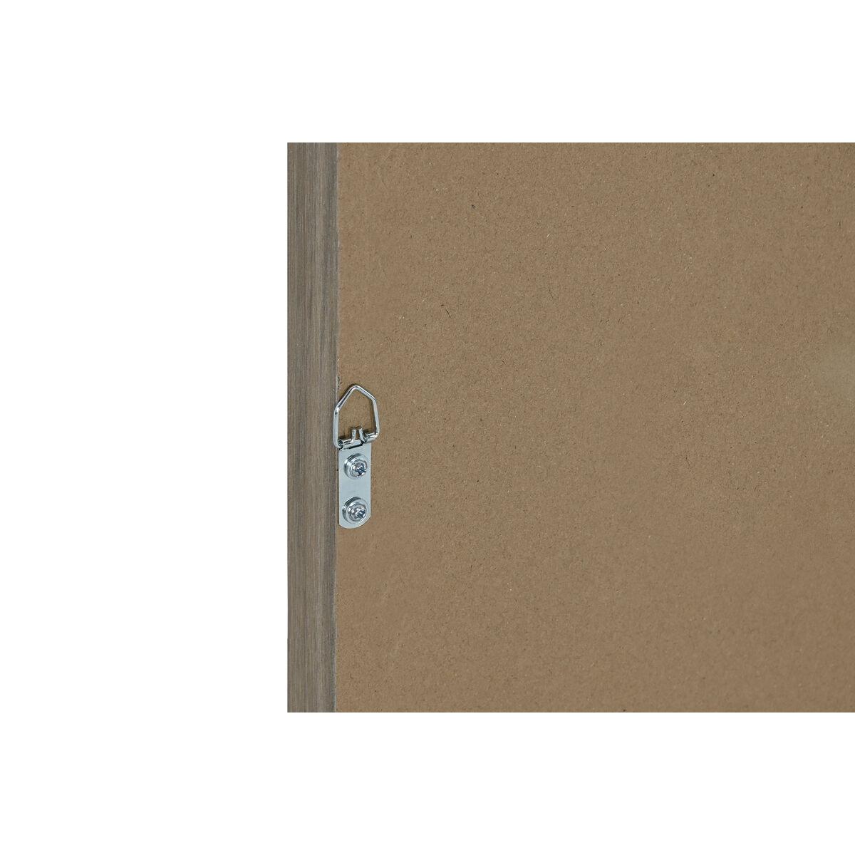 Lienzo Home ESPRIT Blanco Natural Boho 40 x 3 x 60 cm (2 Unidades)