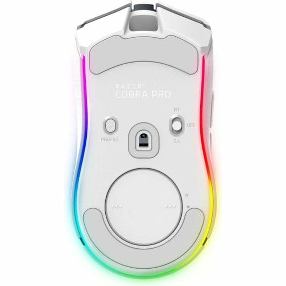 Ratón Gaming con LED Razer RZ01-04660200-R3G1 30000 dpi Blanco Negro