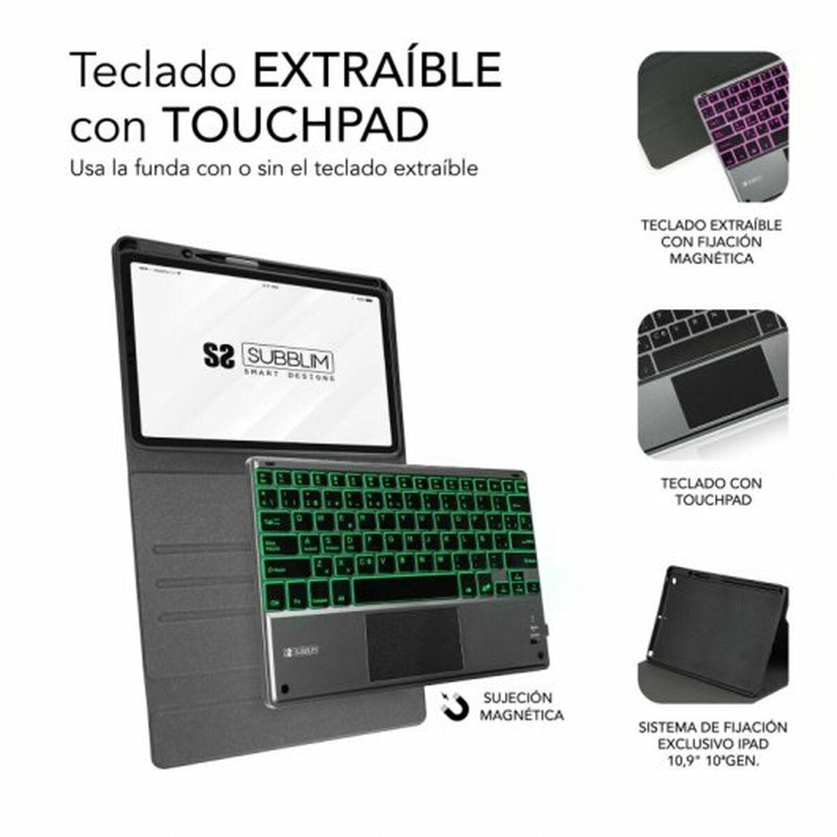 Funda para iPad + Teclado Subblim SUBKT4-BTPI02 10,9