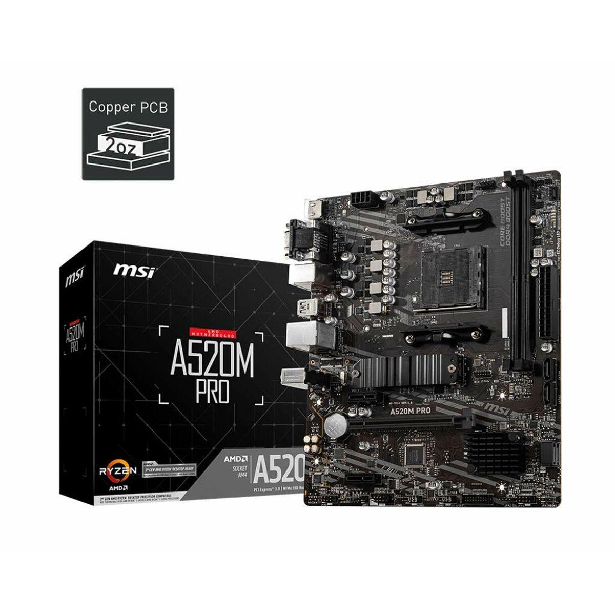 Placa Base MSI 7D14-005R AMD A520 AMD AM4