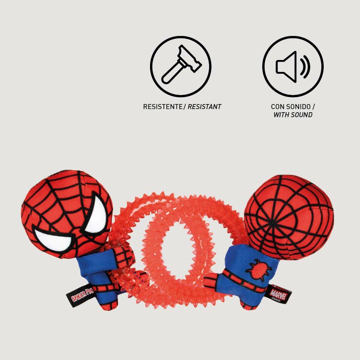 Juguete para perros Spider-Man   Rojo 7,0 x 12,5 x 18,5 cm (4 Unidades)