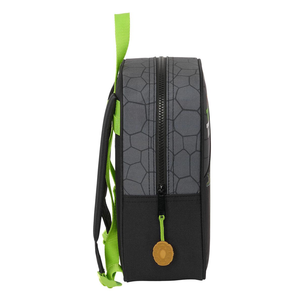 Mochila Escolar Teenage Mutant Ninja Turtles Negro Gris 22 x 27 x 10 cm