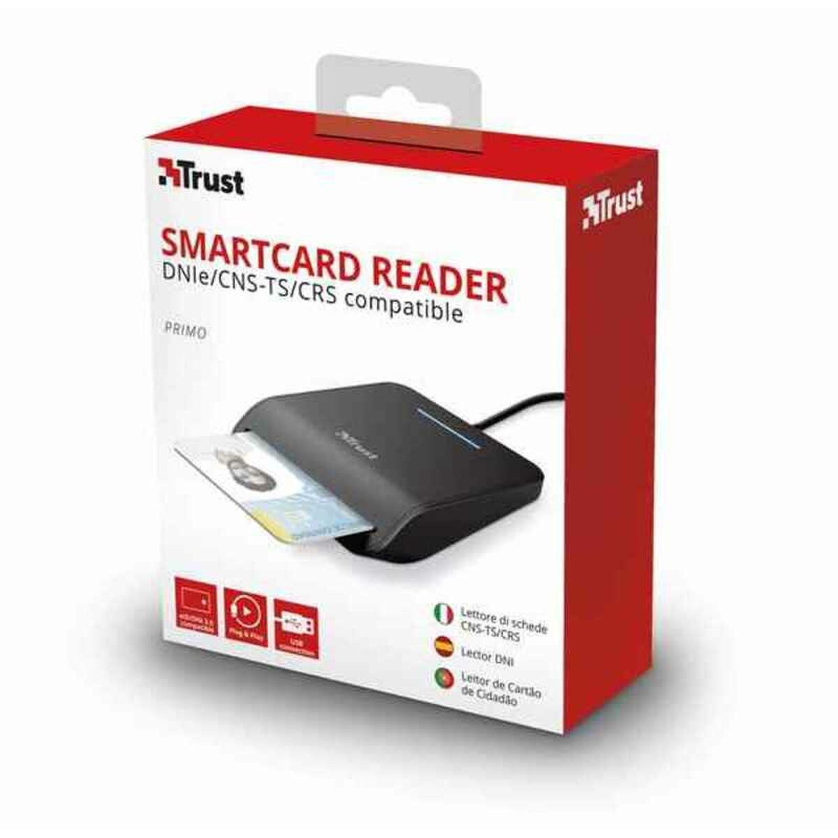 Lector de Tarjetas DNI/SIP Trust 23890 Negro Plug & Play