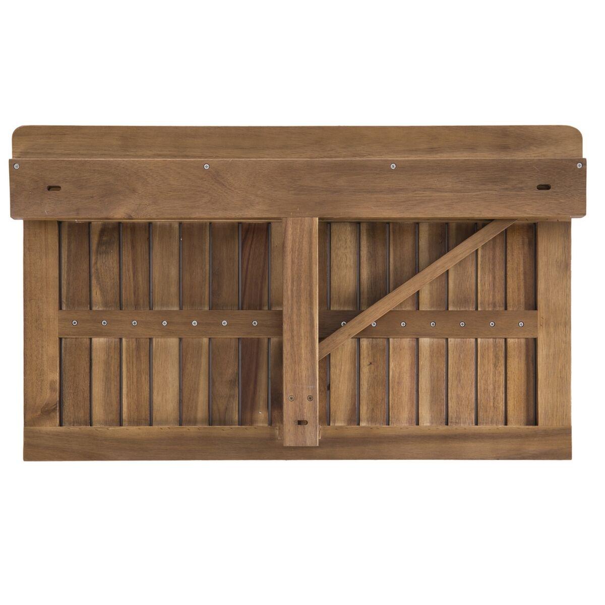 Mesa abatible para balcón Nina Nina Marrón Madera de acacia 80 x 47 x 45 cm