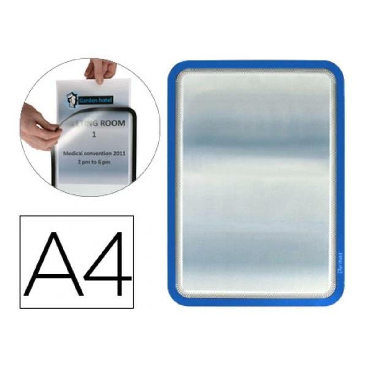 Marco Informativo Tarifold 194951 PVC Azul (2 Unidades)