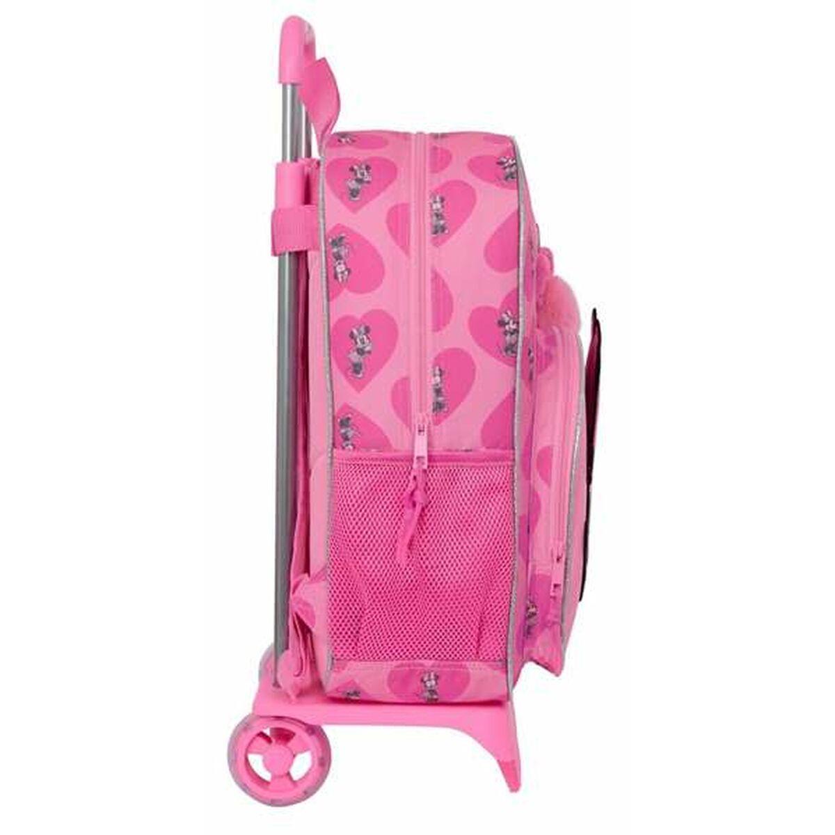 Mochila Escolar con Ruedas Minnie Mouse Loving 33 x 42 x 14 cm