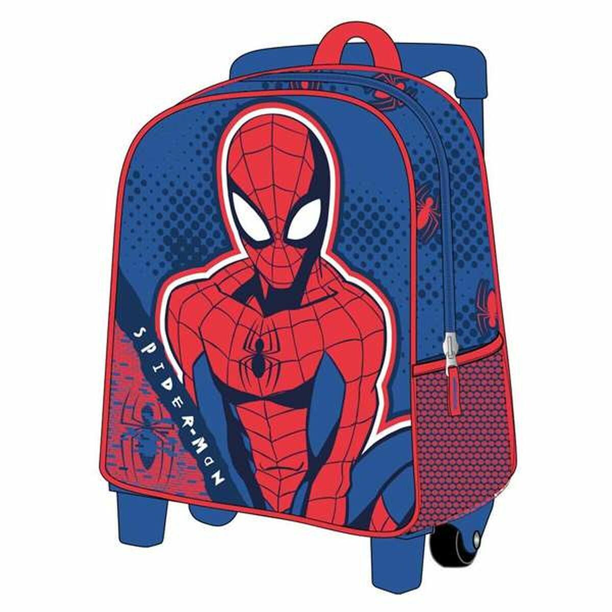 Mochila Escolar 3D con Ruedas Spider-Man