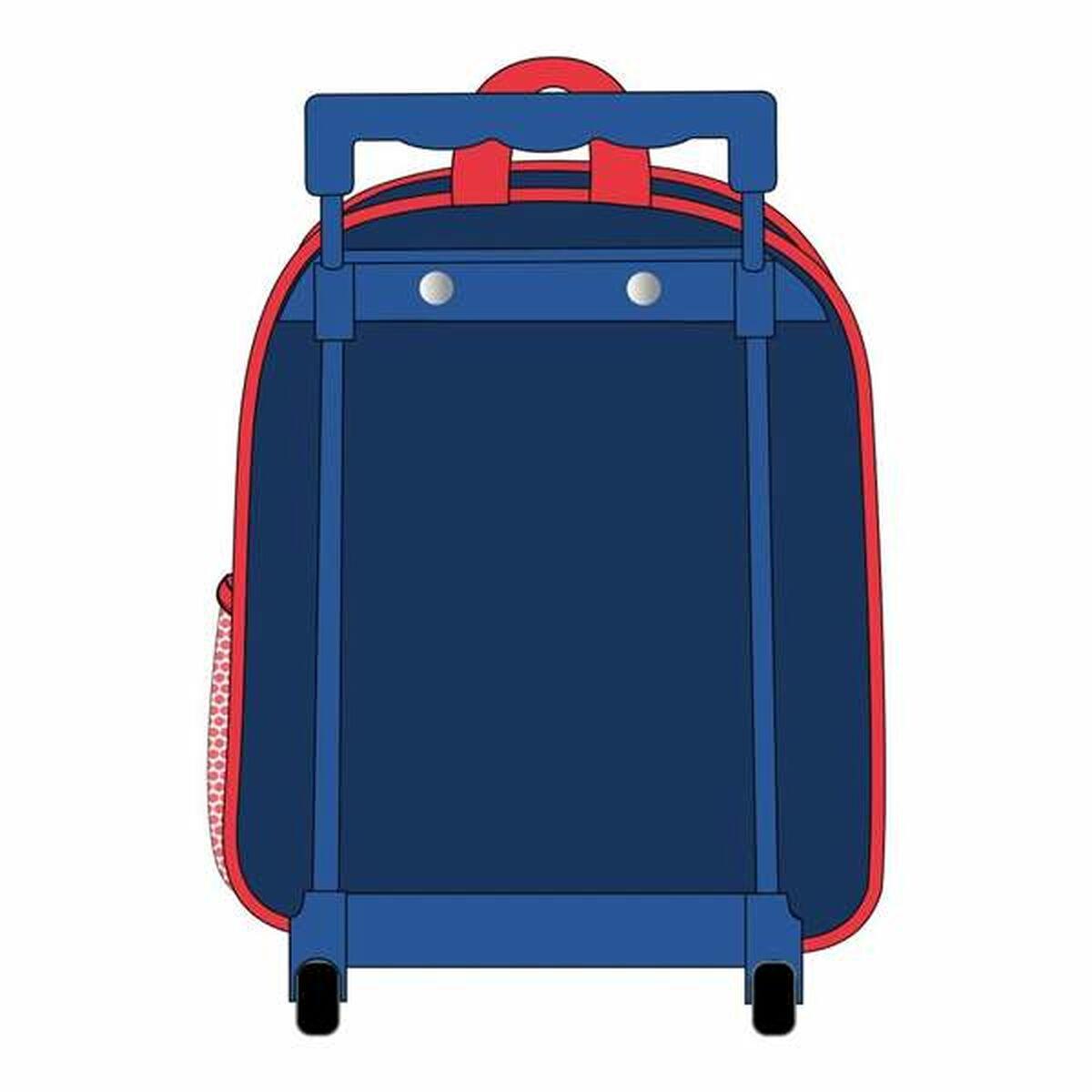 Mochila Escolar 3D con Ruedas Spider-Man
