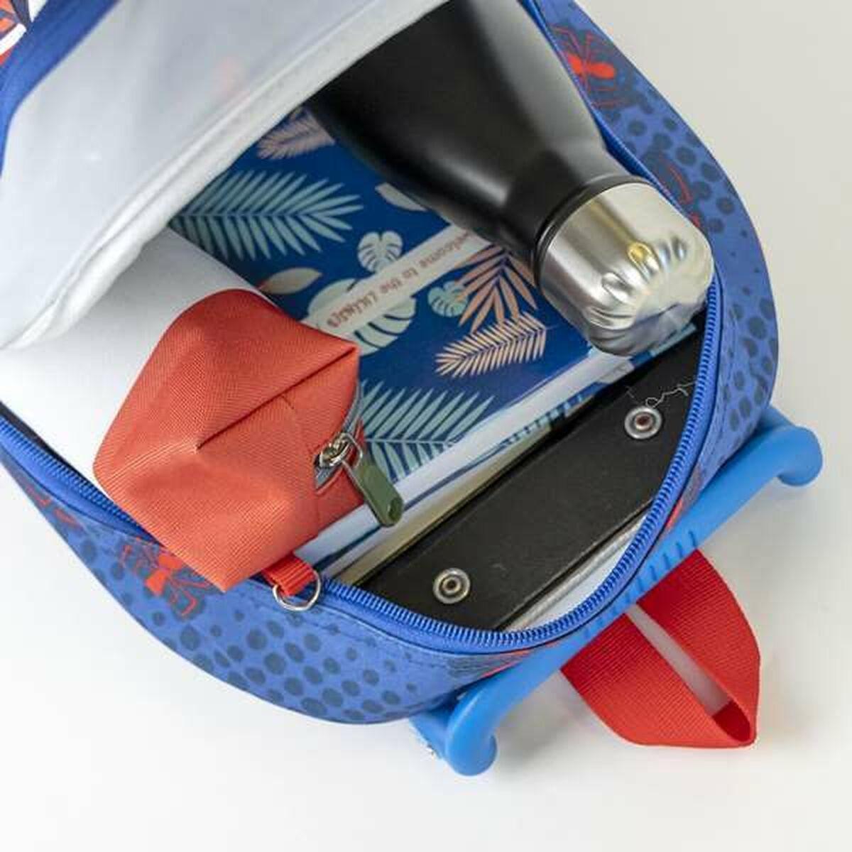 Mochila Escolar 3D con Ruedas Spider-Man