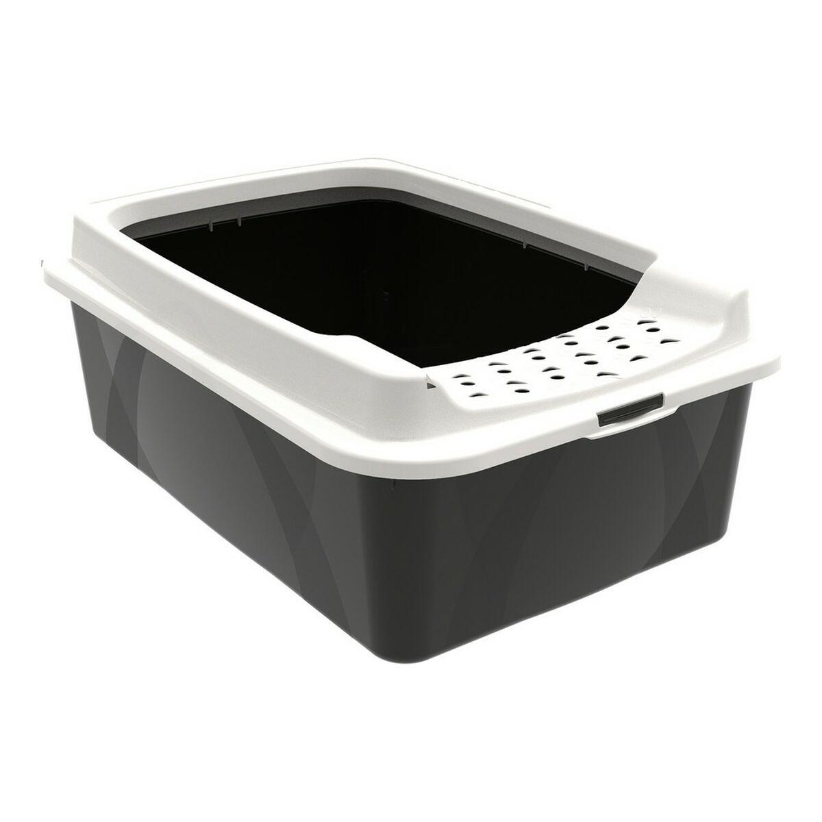 Arenero para Gatos Rotho Bonnie Eco Negro 57,2 x 39,3 x 20,9 cm Plástico