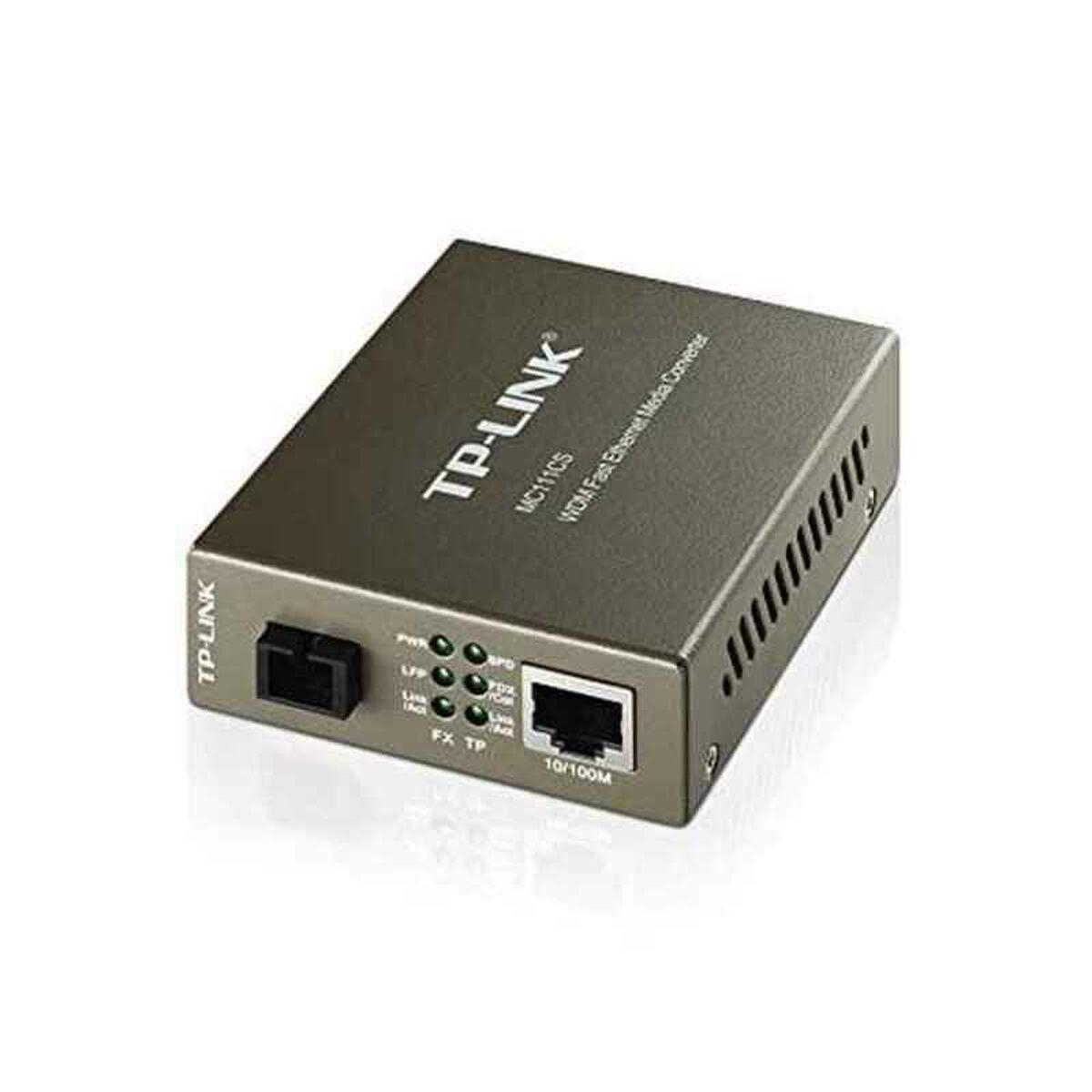 Convertidor de Medios Monomodo TP-Link MC111CS 100 Mbps Negro