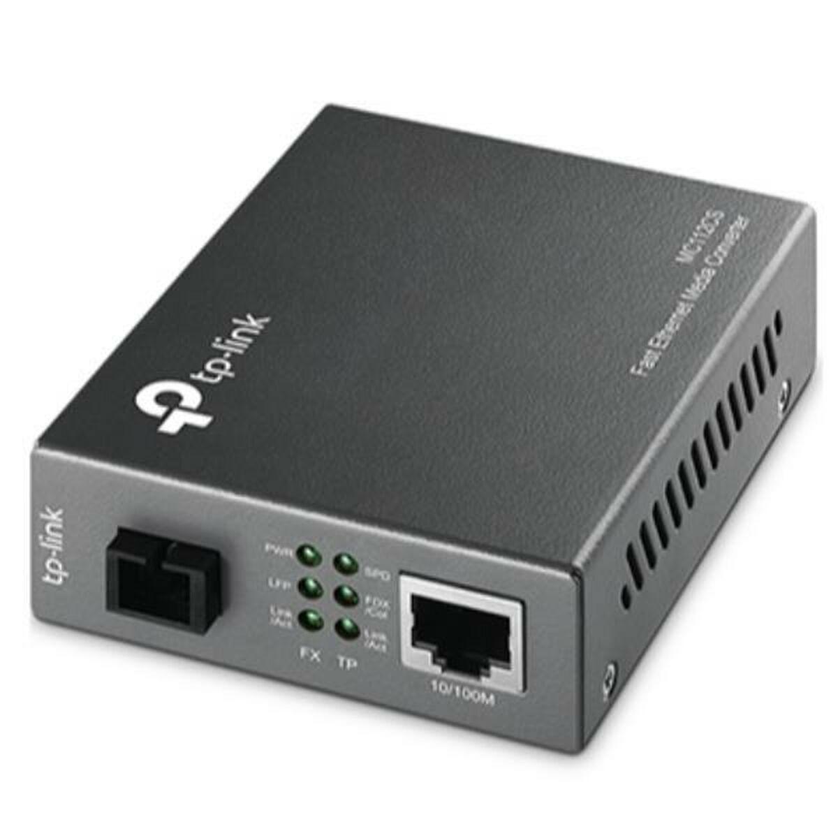 Convertidor de Medios Monomodo TP-Link MC111CS 100 Mbps Negro