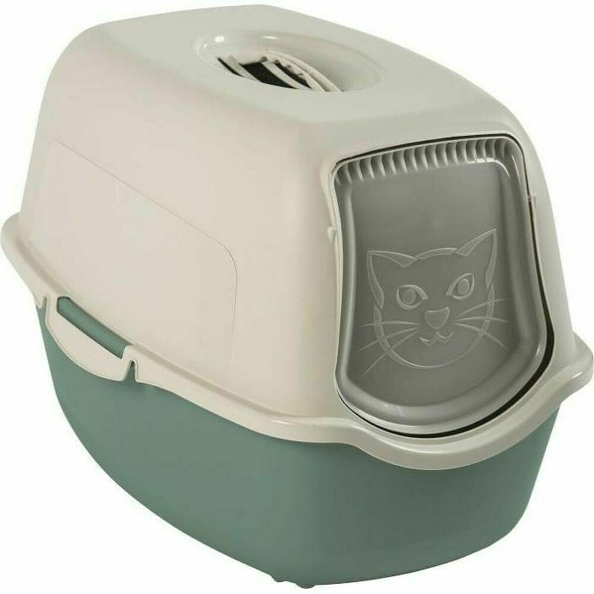 Arenero para Gatos Rotho My Pet Bailey Blanco Verde Polipropileno