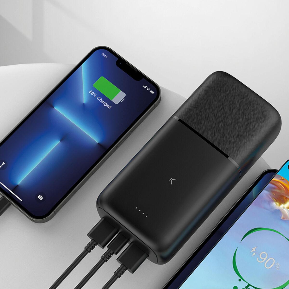 Powerbank KSIX Negro 30000 mAh (1 unidad) (Reacondicionado A)
