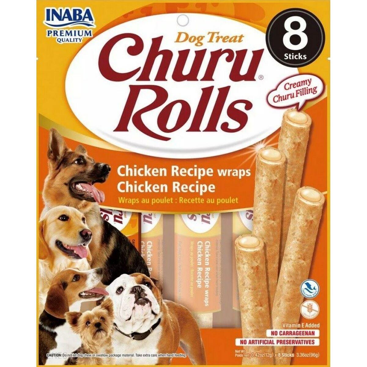Snack para Perros Inaba Churu Rolls Chicken Pollo 8 x 12 g