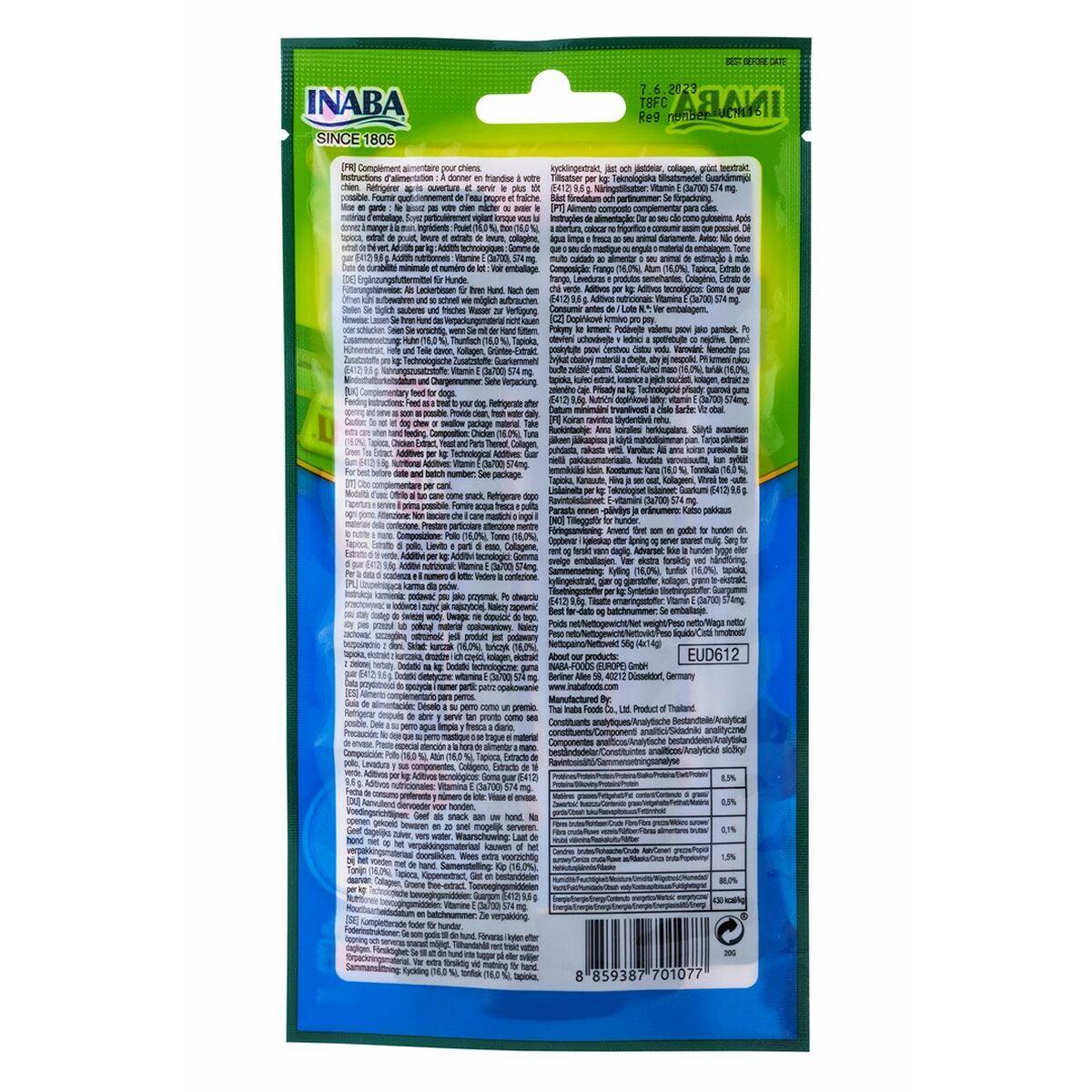 Snack para Perros Inaba Churu Pollo con atun Pollo Atún Pescado 4 x 14 g