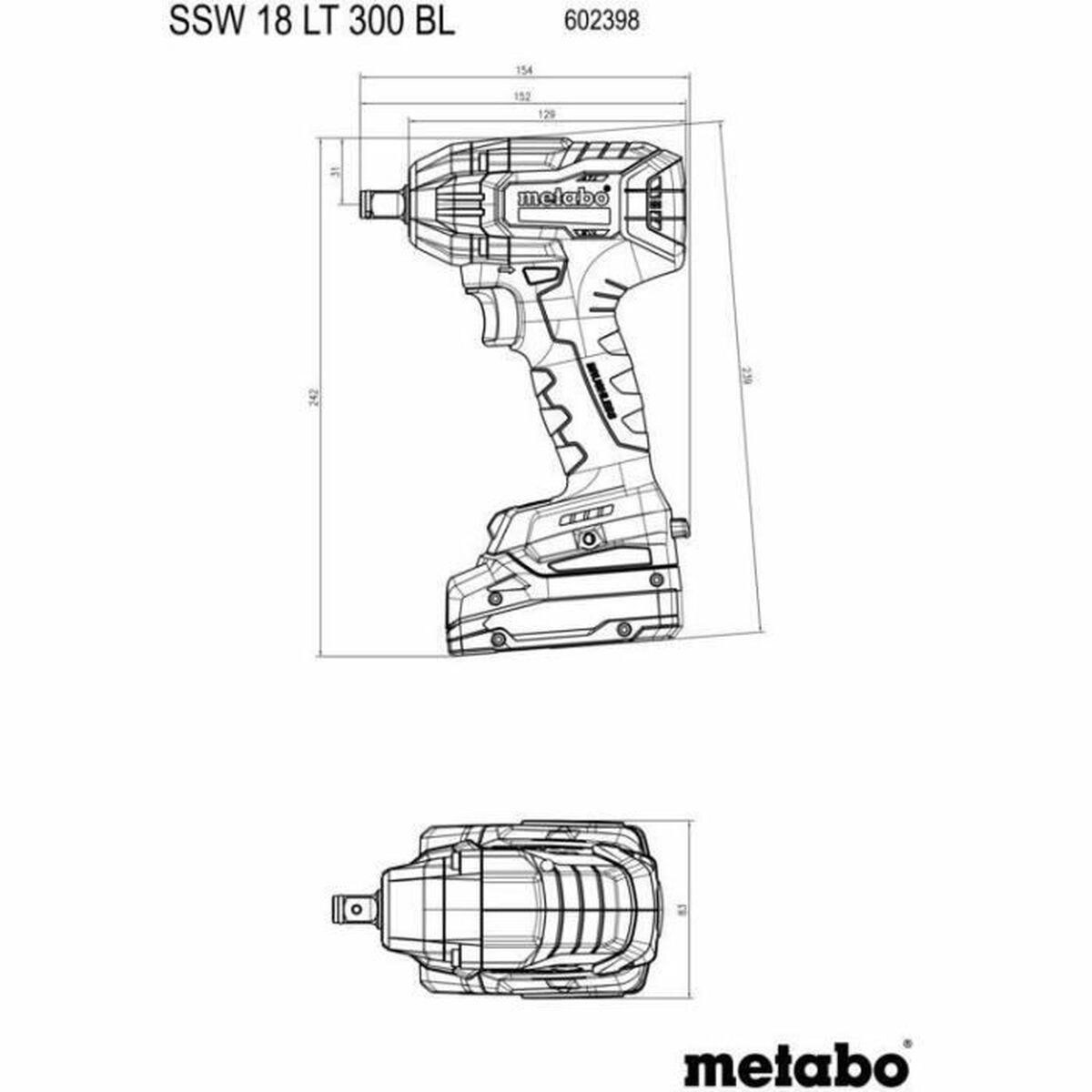 Atornillador Metabo SSW 18 LT 300 BL