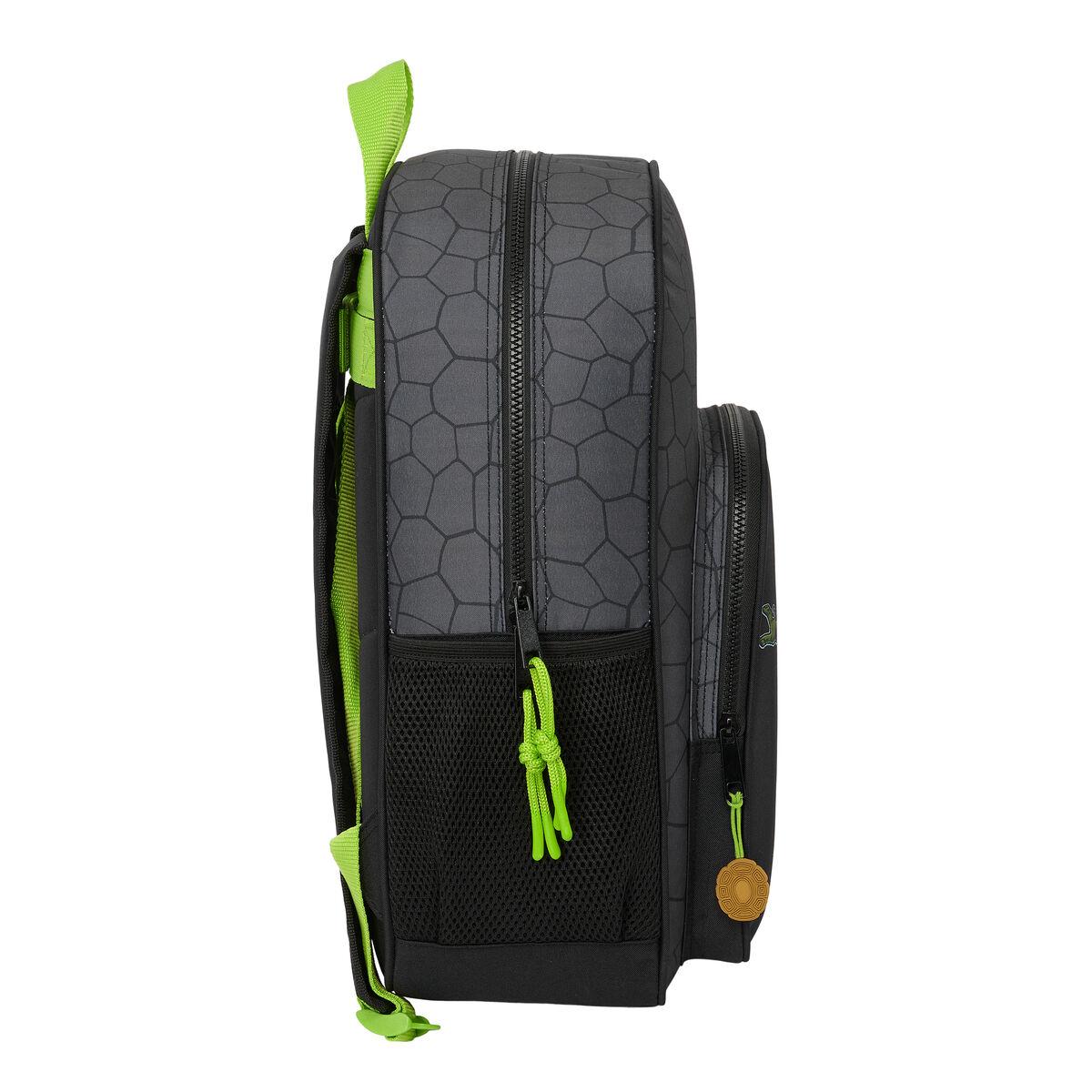 Mochila Escolar Teenage Mutant Ninja Turtles Negro Gris 33 x 42 x 14 cm