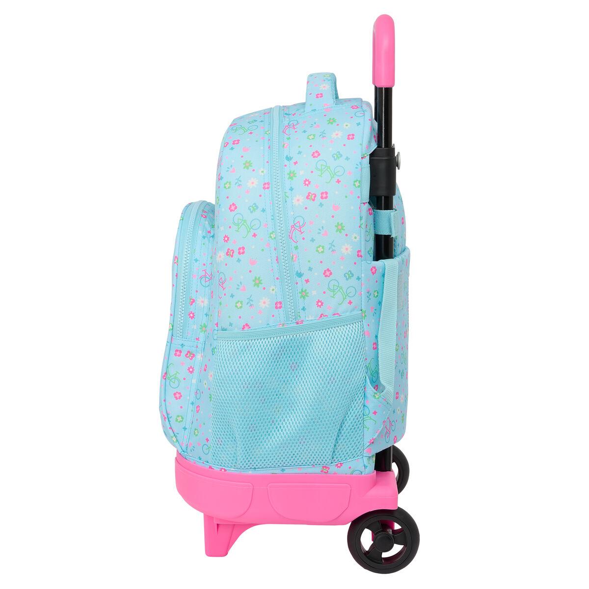 Mochila Escolar con Ruedas Safta Bicicleta Azul 33 x 45 x 22 cm Bicicleta