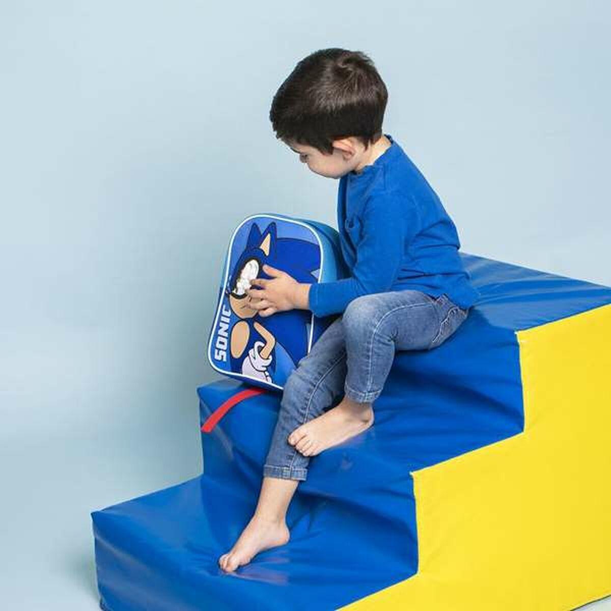 Mochila Escolar Sonic Azul 21,7 x 28,0 x 9,0 cm