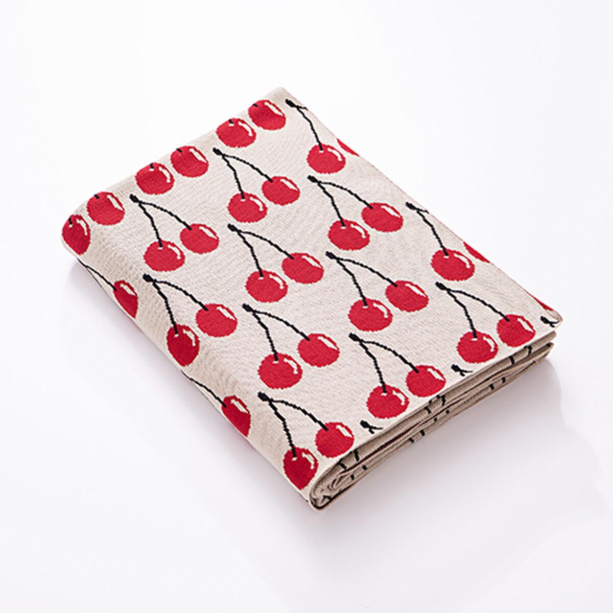 Cubrecamas Benetton Rojo Beige 140 x 190 cm