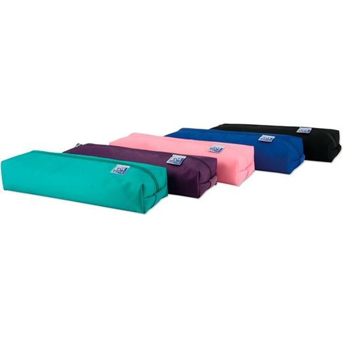 Estuche Escolar Oxford 400150280 Multicolor 22 x 7 x 3,5 cm (5 Unidades)