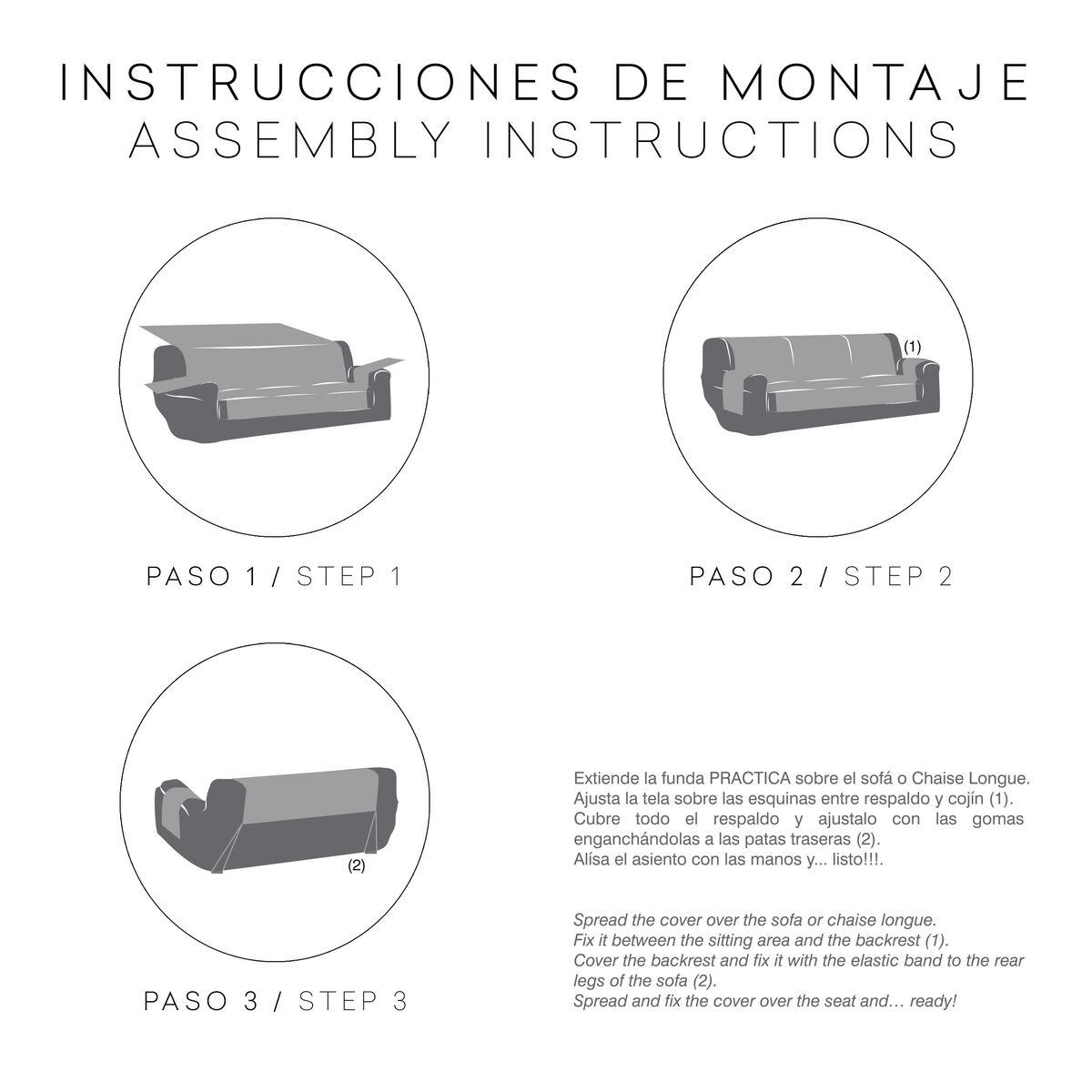 Funda para Sofá Eysa MONTBLANC Turquesa 100 x 110 x 190 cm