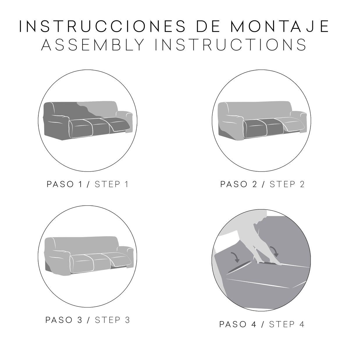 Funda para Sofá Eysa ROC Marrón 70 x 120 x 260 cm