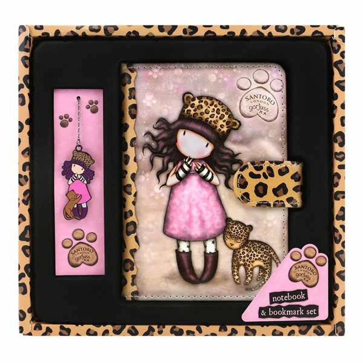 Set de Papelería Safta Leopardo