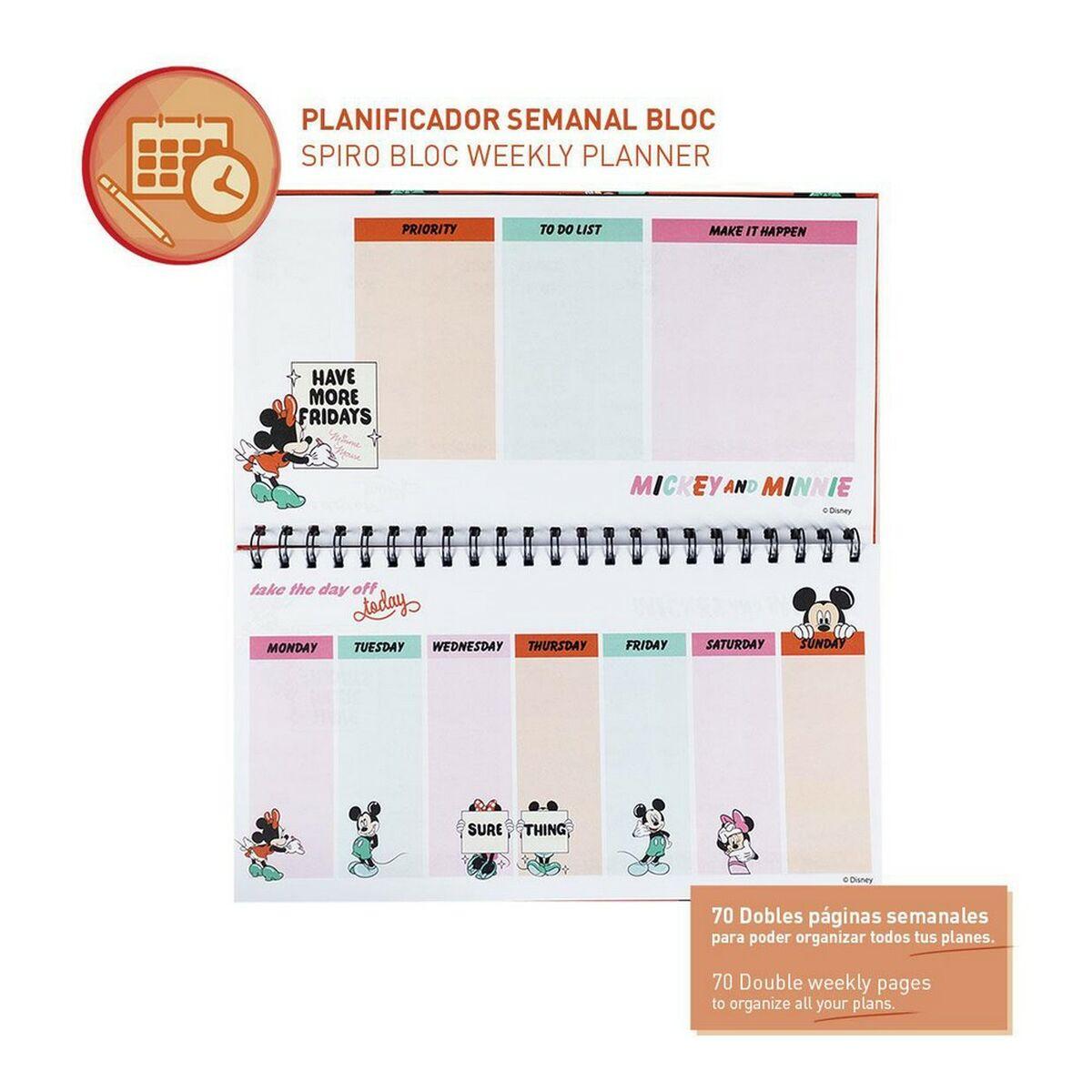 Planificador Semanal Minnie Mouse Bloc
