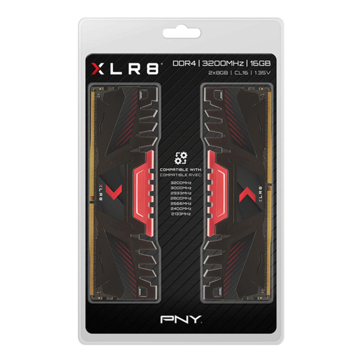 Memoria RAM PNY MD16GK2D4320016AXR 16 GB DDR4 3200 Mhz CL16 16 GB DDR4 3200 MHz CL16 DIMM