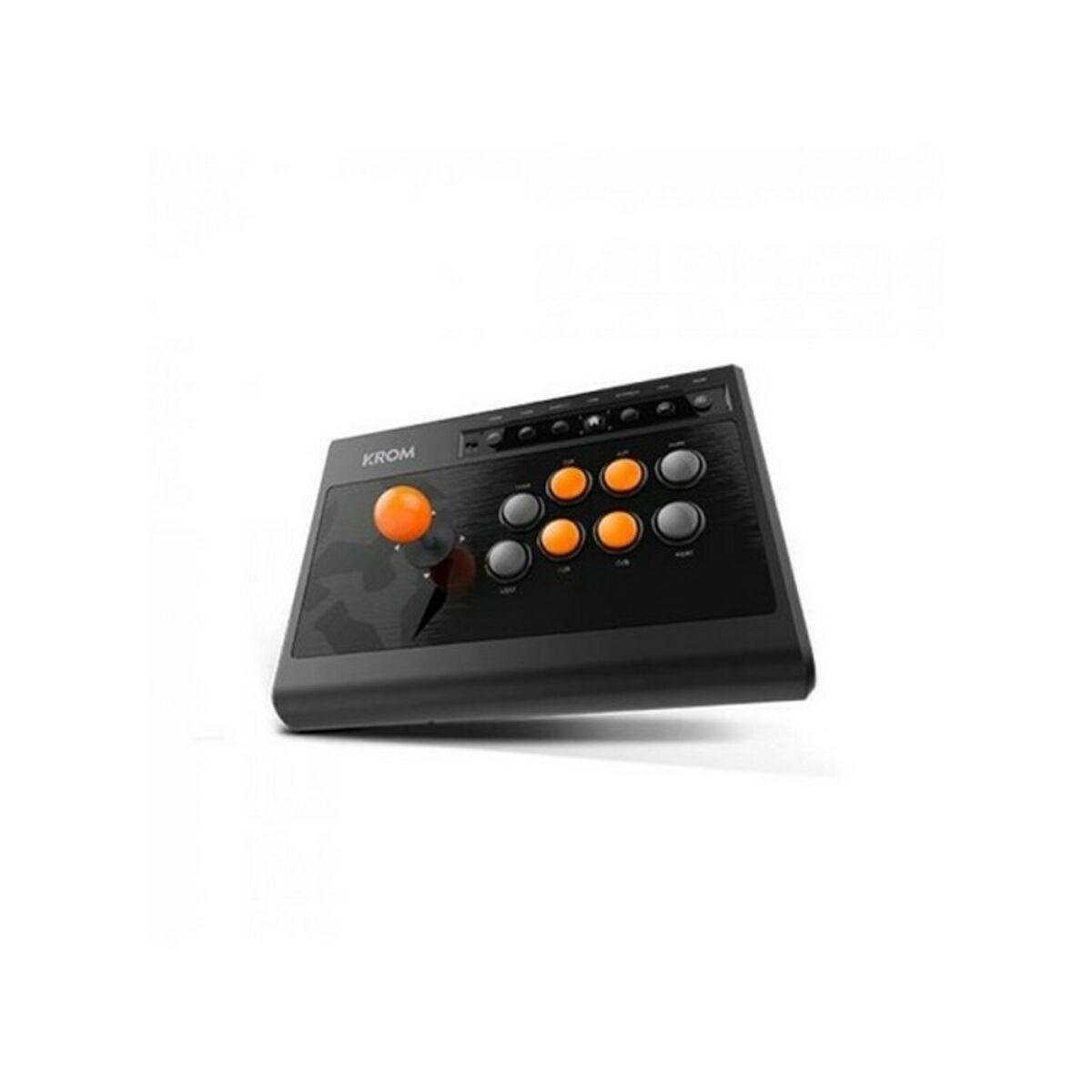 Gamepad Krom Kumite Negro Naranja