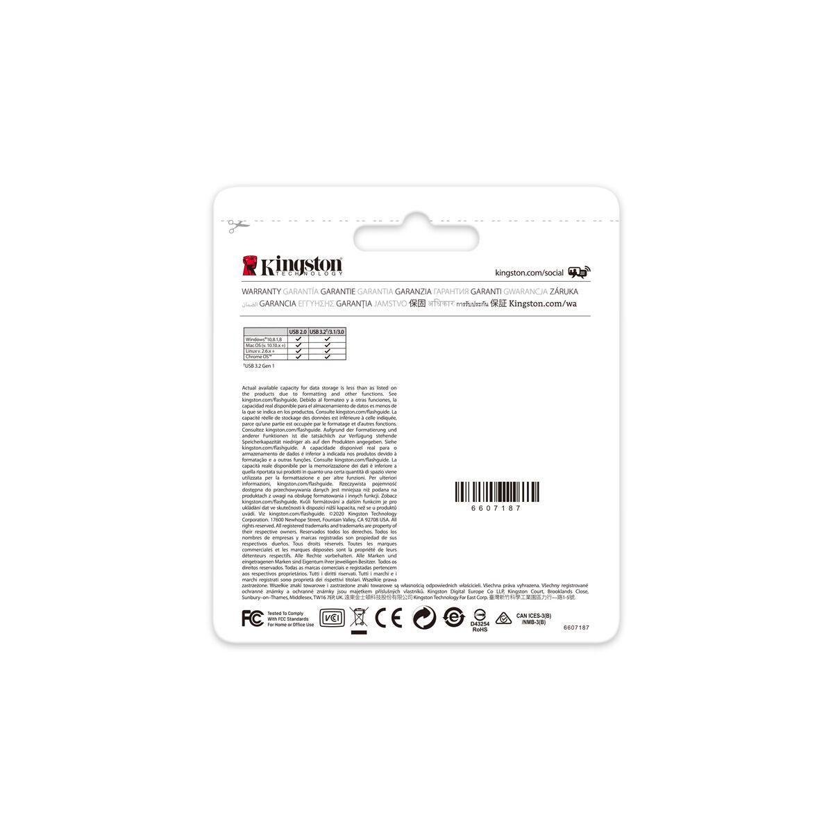 Memoria USB Kingston DTKN/512GB Plateado Acero 512 GB (1 unidad)