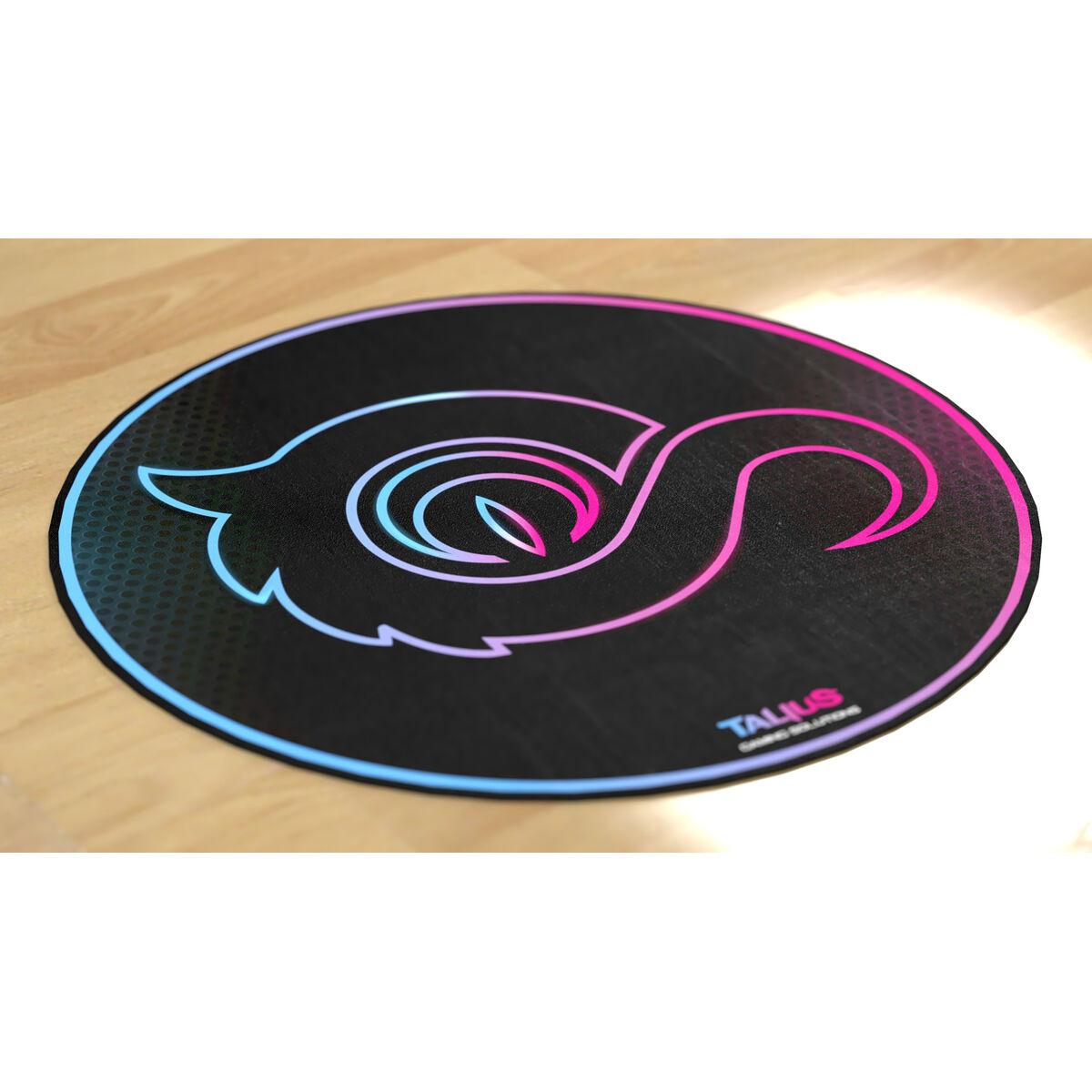 Alfombra Gaming Talius Floorpad 100 Negro Tela Ø 100 cm