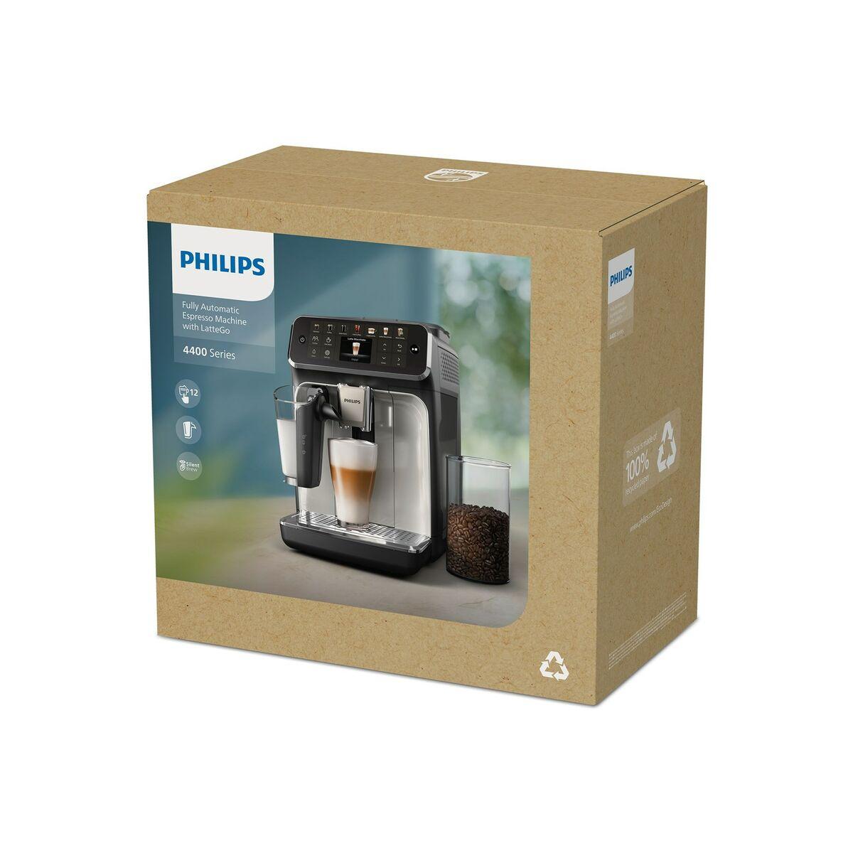 Cafetera Superautomática Philips EP4446/70 Negro Plateado 230 W 15 bar 1,8 L