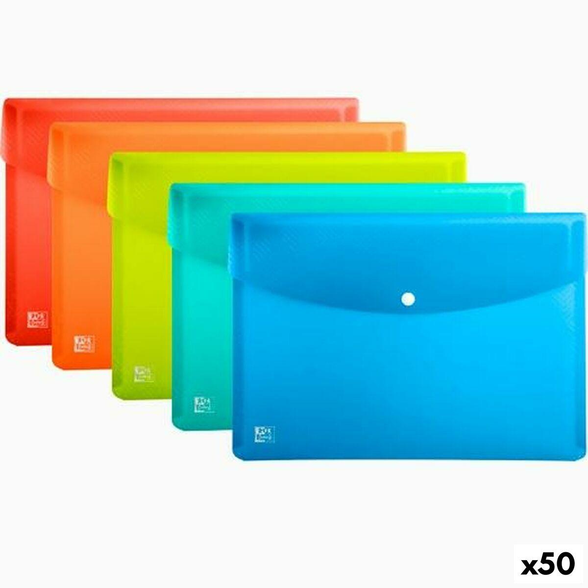 Carpeta Portafolios Oxford Urban Multicolor A4 Polipropileno Broche 5 Piezas (50 Unidades)
