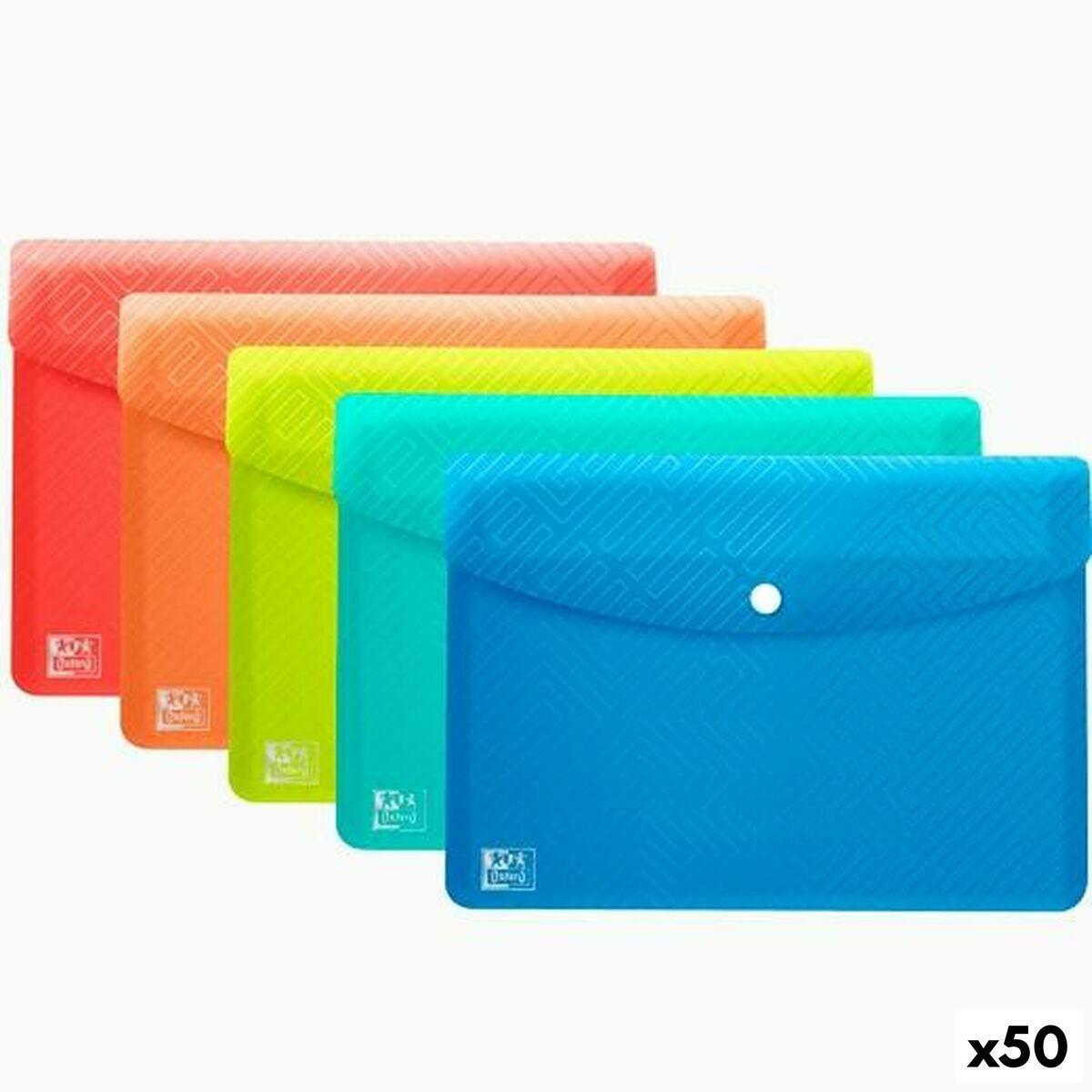 Carpeta Portafolios Oxford Urban Multicolor A6 Polipropileno Broche 5 Piezas (50 Unidades)