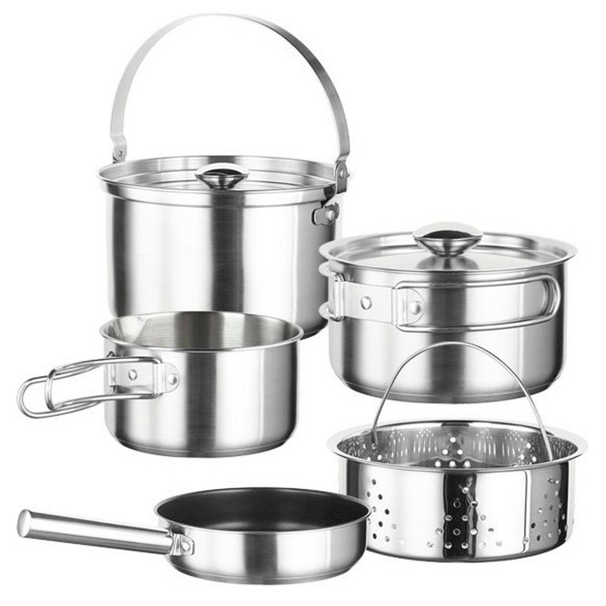 Batería de Cocina Inoxibar KAMPING 61117 Acero 7 Piezas