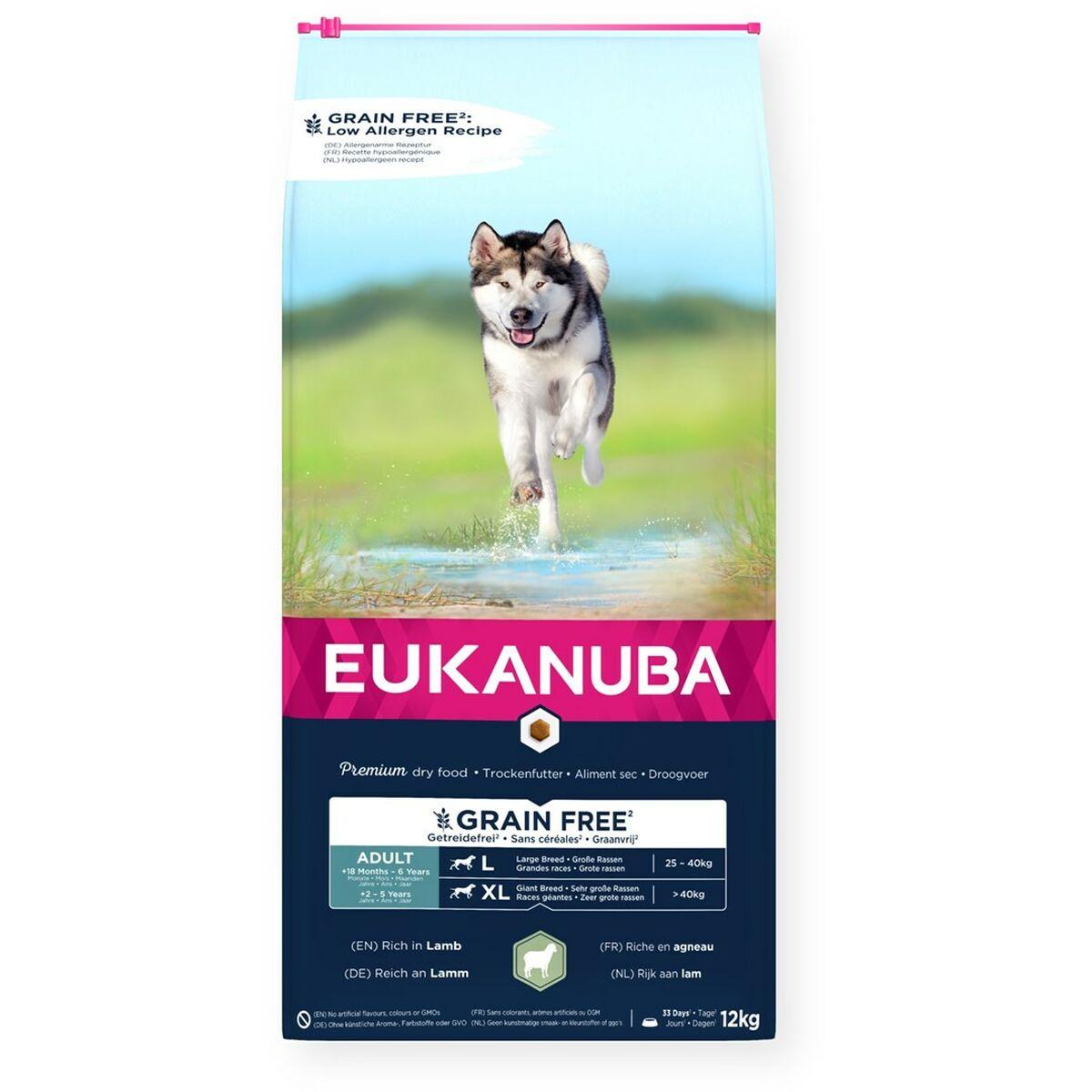 Pienso Eukanuba Grain Free Adult Large&Giant Lamb Cordero 12 kg