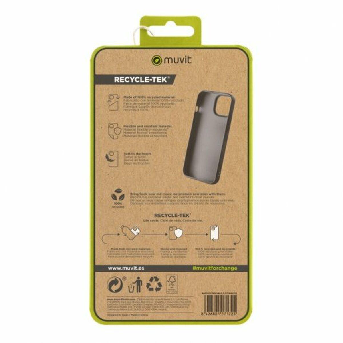 Funda para Móvil Muvit iPhone 15 Pro Negro Apple