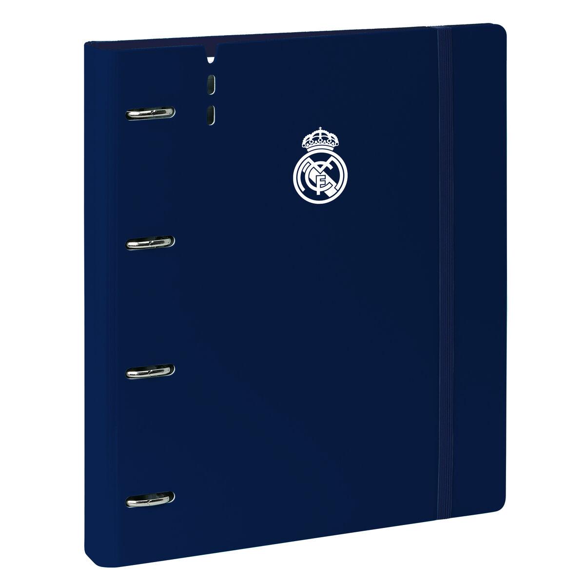 Carpeta de anillas Real Madrid C.F. Blanco Gris 27 X 32 X 4 cm