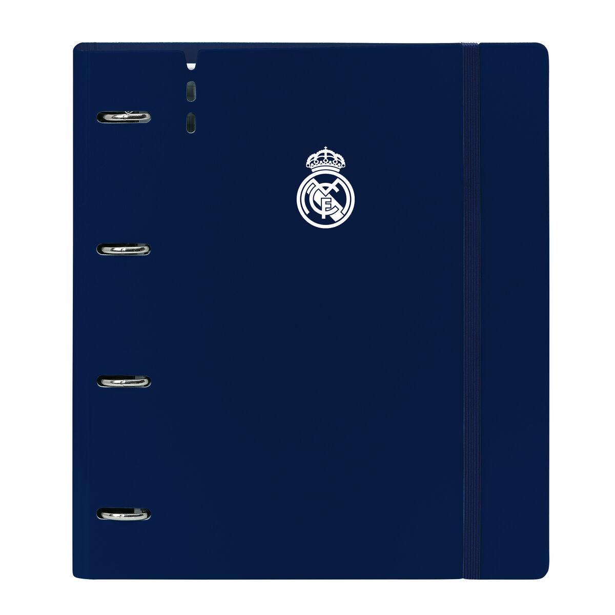 Carpeta de anillas Real Madrid C.F. Blanco Gris 27 X 32 X 4 cm