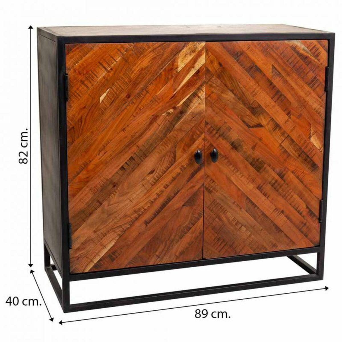 Recibidor Alexandra House Living Negro 40 x 82 x 89 cm