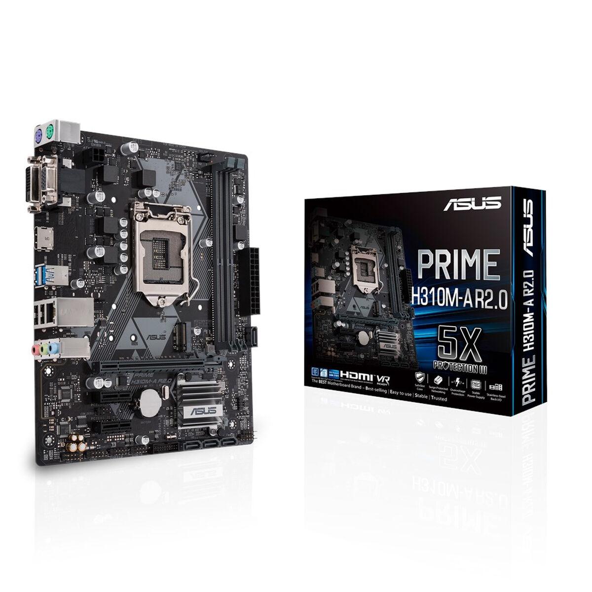 Placa Base Asus PRIME H310M-A R2.0 mATX LGA1151 Intel H310 LGA 1151 LGA 1156 (Reacondicionado B)