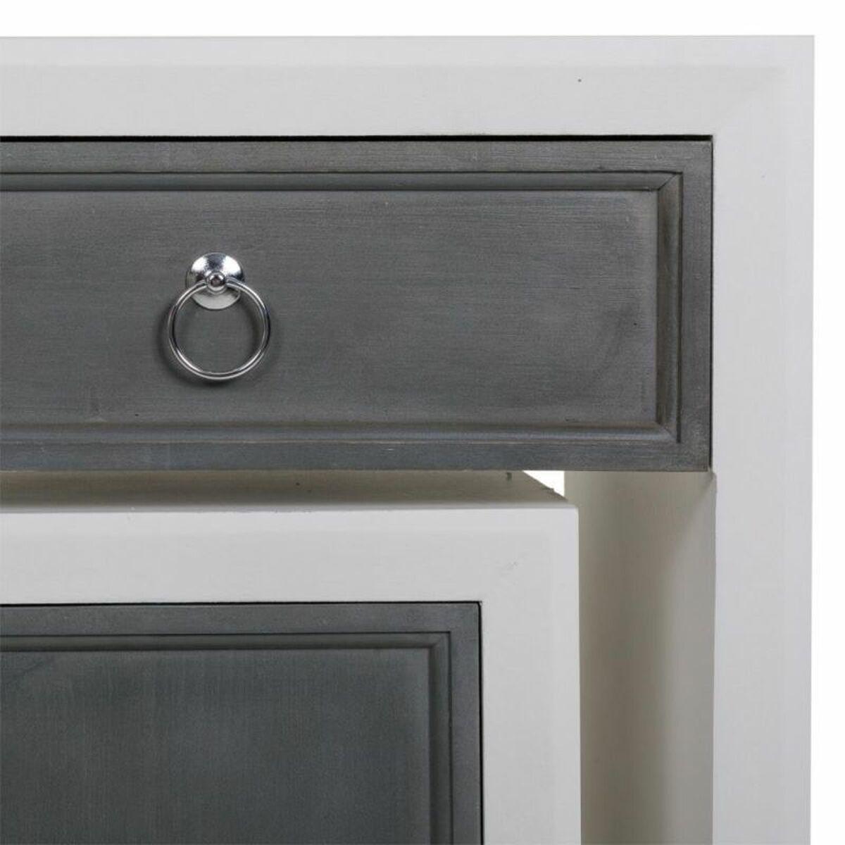 Recibidor Alexandra House Living Blanco Gris 40 x 76 x 90 cm 3 Piezas