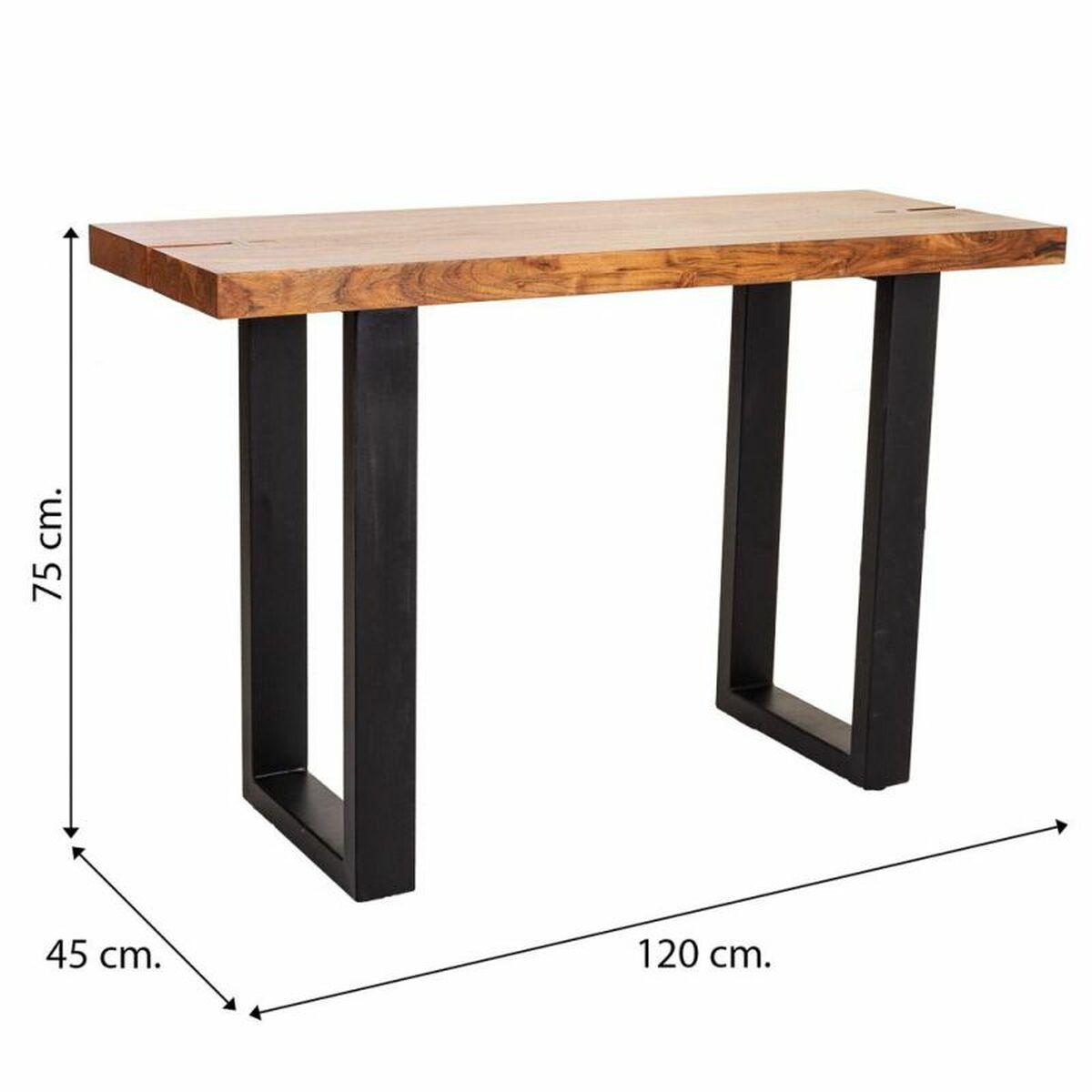 Recibidor Alexandra House Living Negro Madera Hierro 45 x 75 x 120 cm