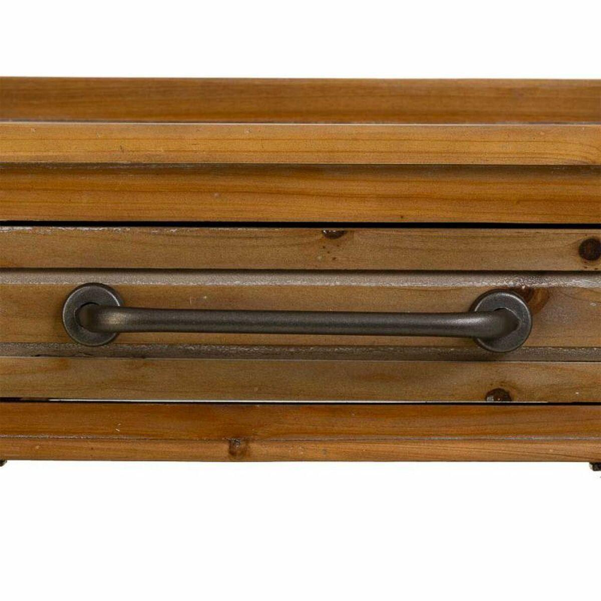 Recibidor con Cajones Alexandra House Living Marrón Metal Madera de abeto Madera MDF 38 x 82 x 50 cm